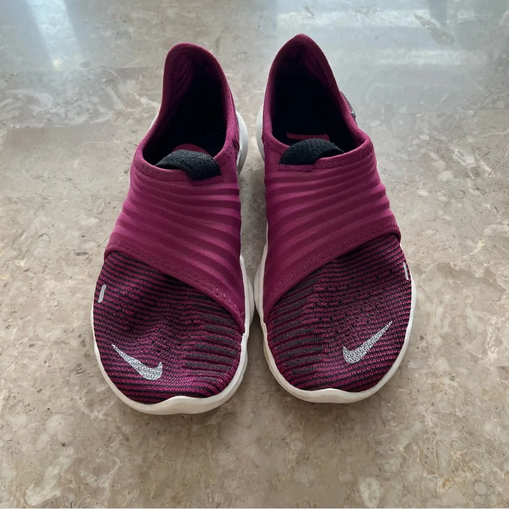Nike Pink and Black Slip-On Sneakers - Picture 2 of 4